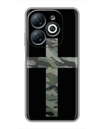 Чехол для Infinix Smart 8 с картинкой «Милитари Крест»