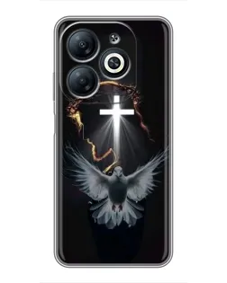 Чехол для Infinix Smart 8 с картинкой «Голубь и Свет»