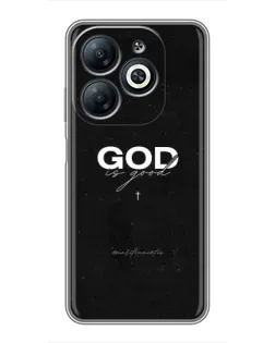 Чехол для Infinix Smart 8 с картинкой «GOD — Бог над всем»