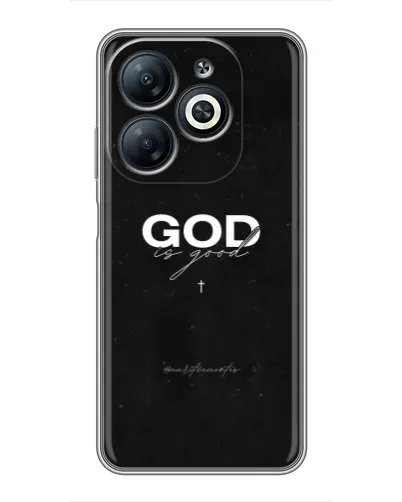 Чехол для Infinix Smart 8 с картинкой «GOD — Бог над всем»