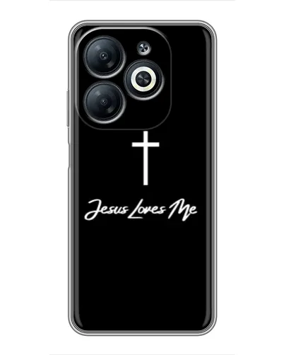 Чехол для Infinix Smart 8 с картинкой «Иисус любит тебя»