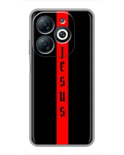 Чехол для Infinix Smart 8 с картинкой «Красная линия веры»