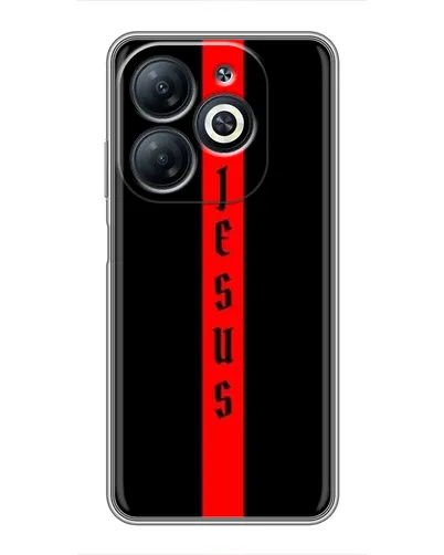Чехол для Infinix Smart 8 с картинкой «Красная линия веры»