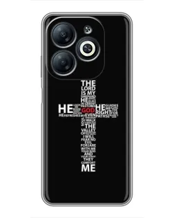 Чехол для Infinix Smart 8 с картинкой «Текстовый крест»