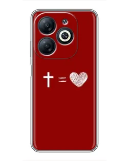 Чехол для Infinix Smart 8 с картинкой «Уравнение любви»