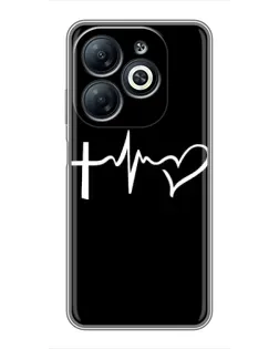 Чехол для Infinix Smart 8 с картинкой «Пульс веры»