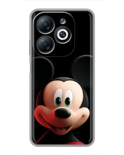 Чехол для Infinix Smart 8 с картинкой «Улыбающийся Микки Маус»