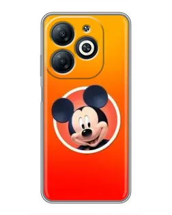Чехол для Infinix Smart 8 с картинкой «Mickey в круге»