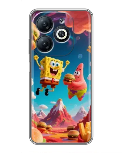 Чохол для Infinix Smart 8 з картинкою «Космічний фастфуд»
