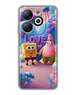 Чохол для Infinix Smart 8 з картинкою «Губка Боб Патрік»