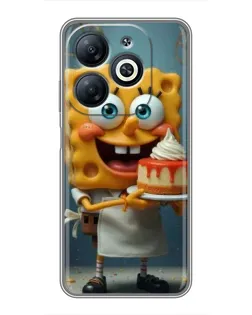 Чохол для Infinix Smart 8 з картинкою «Кухар Спанч Боб»