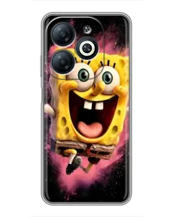 Чохол для Infinix Smart 8 з картинкою «Вибуховий Спанч Боб»