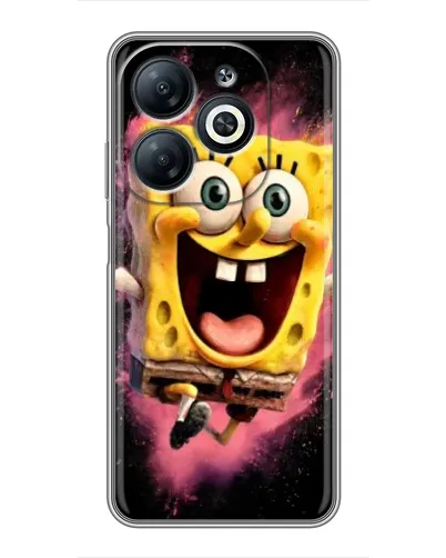 Чохол для Infinix Smart 8 з картинкою «Вибуховий Спанч Боб»