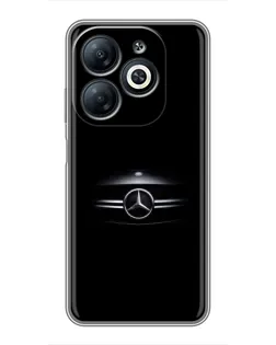 Чехол для Infinix Smart 8 с картинкой «Mercedes — абстрактные линии»