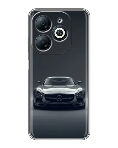 Чехол для Infinix Smart 8 с картинкой «Mercedes на черном» Чехол для Infinix Smart 8 с картинкой «Mercedes на черном»