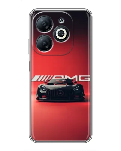 Чехол для Infinix Smart 8 с картинкой «Mercedes AMG — красная линия» Чехол для Infinix Smart 8 с картинкой «Mercedes AMG — красная линия»