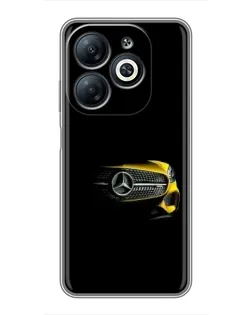 Чехол для Infinix Smart 8 с картинкой «Mercedes — ретро стиль»