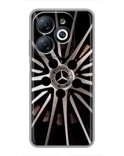 Чехол для Infinix Smart 8 с картинкой «Диск Mercedes»