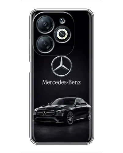 Чехол для Infinix Smart 8 с картинкой «Mercedes — решетка радиатора» Чехол для Infinix Smart 8 с картинкой «Mercedes — решетка радиатора»