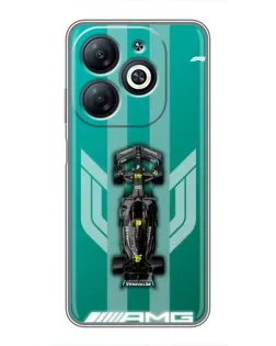 Чехол для Infinix Smart 8 с картинкой «Mercedes AMG Petronas»