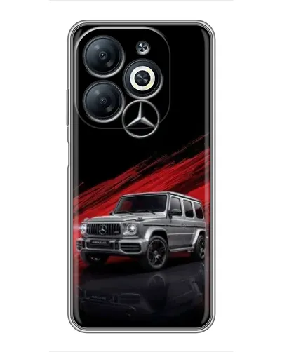 Чехол для Infinix Smart 8 с картинкой «Mercedes G-Class красный» Чехол для Infinix Smart 8 с картинкой «Mercedes G-Class красный»