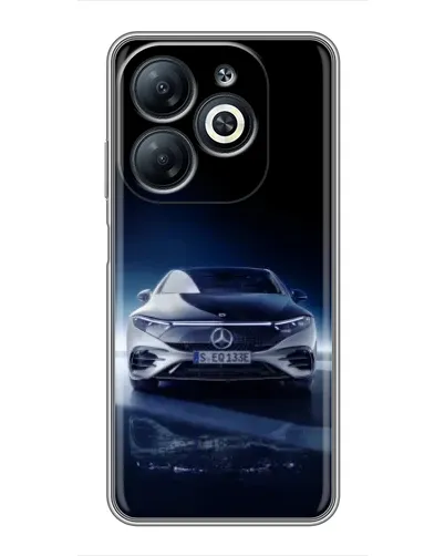 Чехол для Infinix Smart 8 с картинкой «Ночной Mercedes EQ» Чехол для Infinix Smart 8 с картинкой «Ночной Mercedes EQ»