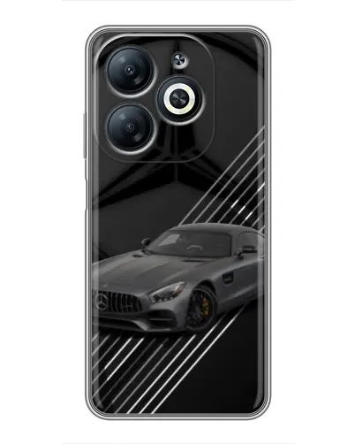 Чехол для Infinix Smart 8 с картинкой «Mercedes AMG — графика» Чехол для Infinix Smart 8 с картинкой «Mercedes AMG — графика»