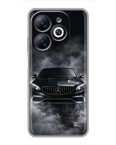 Чехол для Infinix Smart 8 с картинкой «Mercedes в дыму» Чехол для Infinix Smart 8 с картинкой «Mercedes в дыму»