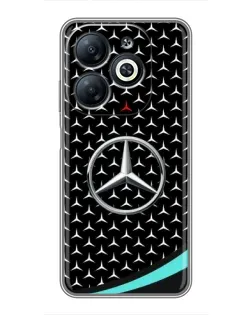 Чехол для Infinix Smart 8 с картинкой «Mercedes — бирюзовый акцент»
