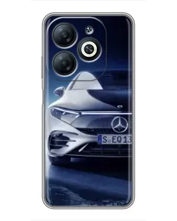 Чехол для Infinix Smart 8 с картинкой «Mercedes EQ — будущее»