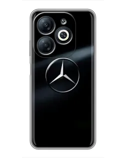 Чехол для Infinix Smart 8 с картинкой «Mercedes на металле» Чехол для Infinix Smart 8 с картинкой «Mercedes на металле»