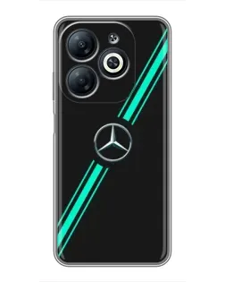 Чехол для Infinix Smart 8 с картинкой «Спортивные линии Mercedes» Чехол для Infinix Smart 8 с картинкой «Спортивные линии Mercedes»