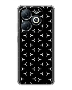 Чехол для Infinix Smart 8 с картинкой «Mercedes паттерн звезд» Чехол для Infinix Smart 8 с картинкой «Mercedes паттерн звезд»