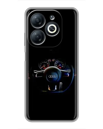 Чехол для Infinix Smart 8 с картинкой «Салон Audi — руль» Чехол для Infinix Smart 8 с картинкой «Салон Audi — руль»