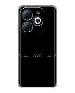 Чехол для Infinix Smart 8 с картинкой «Audi — световой подпись»
