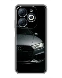 Чехол для Infinix Smart 8 с картинкой «Audi — детализация кузова»