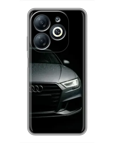 Чехол для Infinix Smart 8 с картинкой «Audi — детализация кузова» Чехол для Infinix Smart 8 с картинкой «Audi — детализация кузова»