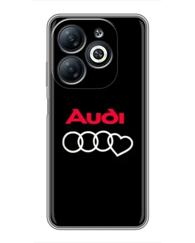 Чехол для Infinix Smart 8 с картинкой «Логотип Audi Heart» Чехол для Infinix Smart 8 с картинкой «Логотип Audi Heart»