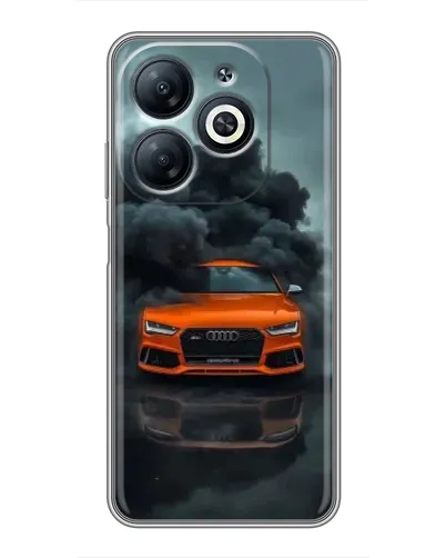 Чехол для Infinix Smart 8 с картинкой «Audi в облаках дыма» Чехол для Infinix Smart 8 с картинкой «Audi в облаках дыма»