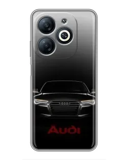 Чехол для Infinix Smart 8 с картинкой «Audi — градиентный контур»