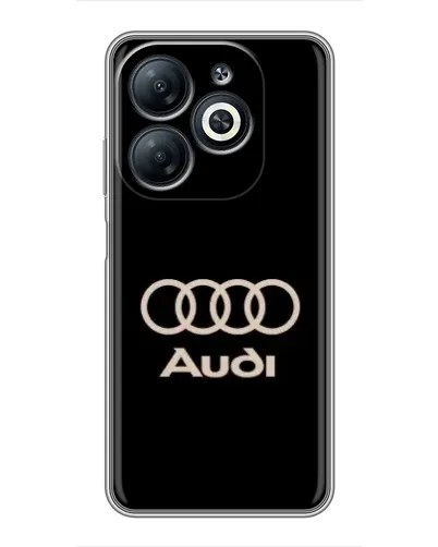 Чехол для Infinix Smart 8 с картинкой «Audi — золотой логотип» Чехол для Infinix Smart 8 с картинкой «Audi — золотой логотип»