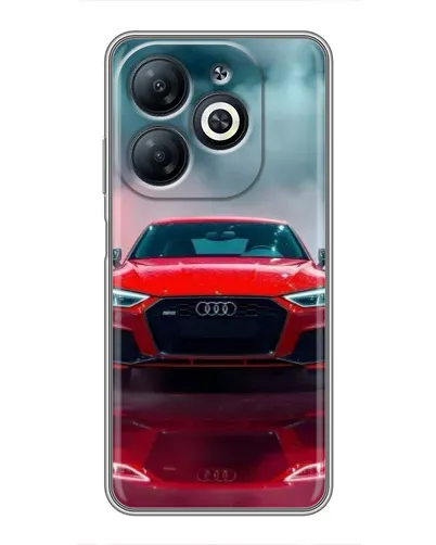 Чехол для Infinix Smart 8 с картинкой «Audi RS — красный стиль» Чехол для Infinix Smart 8 с картинкой «Audi RS — красный стиль»