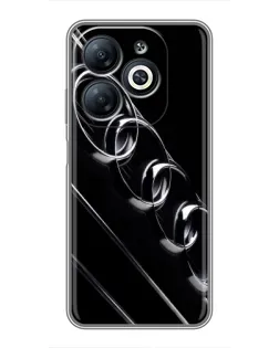 Чехол для Infinix Smart 8 с картинкой «Audi — абстрактные кольца»