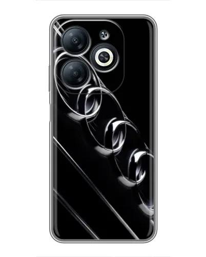 Чехол для Infinix Smart 8 с картинкой «Audi — абстрактные кольца» Чехол для Infinix Smart 8 с картинкой «Audi — абстрактные кольца»