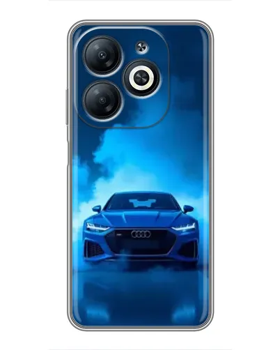 Чехол для Infinix Smart 8 с картинкой «Audi — голубая энергия» Чехол для Infinix Smart 8 с картинкой «Audi — голубая энергия»
