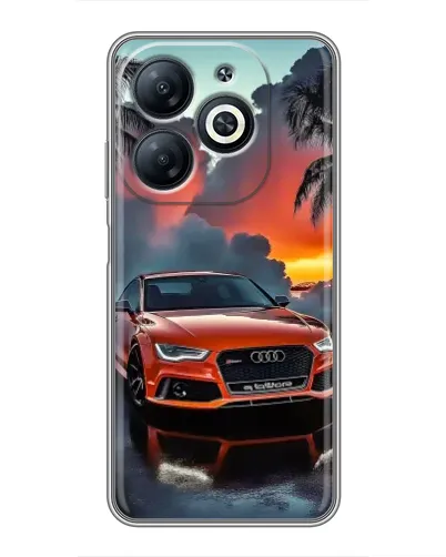 Чехол для Infinix Smart 8 с картинкой «Audi — закат» Чехол для Infinix Smart 8 с картинкой «Audi — закат»