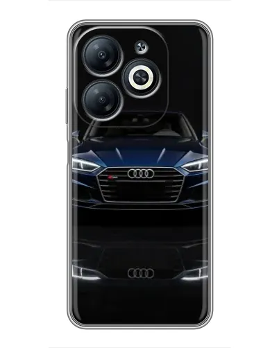 Чехол для Infinix Smart 8 с картинкой «Audi — ночное отражение» Чехол для Infinix Smart 8 с картинкой «Audi — ночное отражение»