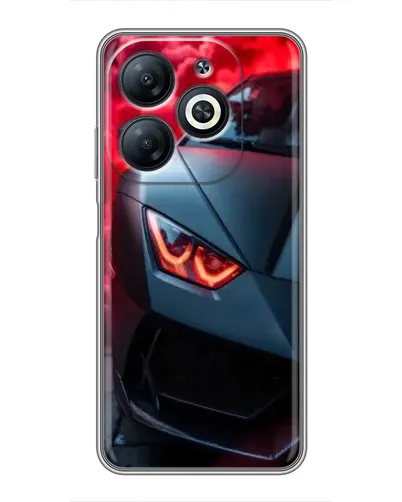 Чехол для Infinix Smart 8 с картинкой «Lamborghini красное сияние»