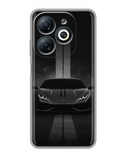 Чехол для Infinix Smart 8 с картинкой «Lamborghini симметрия дорог»