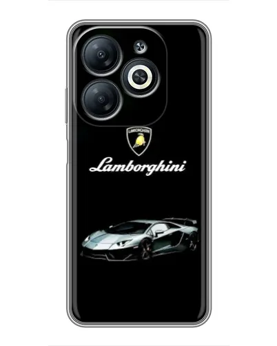 Чехол для Infinix Smart 8 с картинкой «Логотип Lamborghini классика»